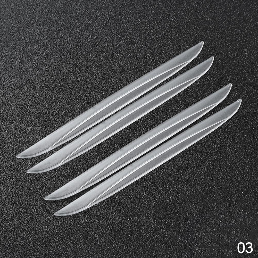 4 шт./компл., универсальная защита от царапин, защита бампера, защита края двери автомобиля, защитная наклейка для зеркала заднего вида, защитная наклейка