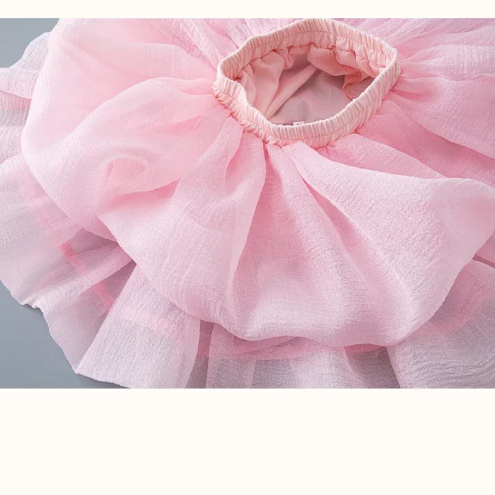 Летняя юбка-пачка для девочек, вечерние балерины, многослойное бальное платье на день рождения, короткая юбка принцессы для детей, школьная юбка для подростков, танцевальная группа