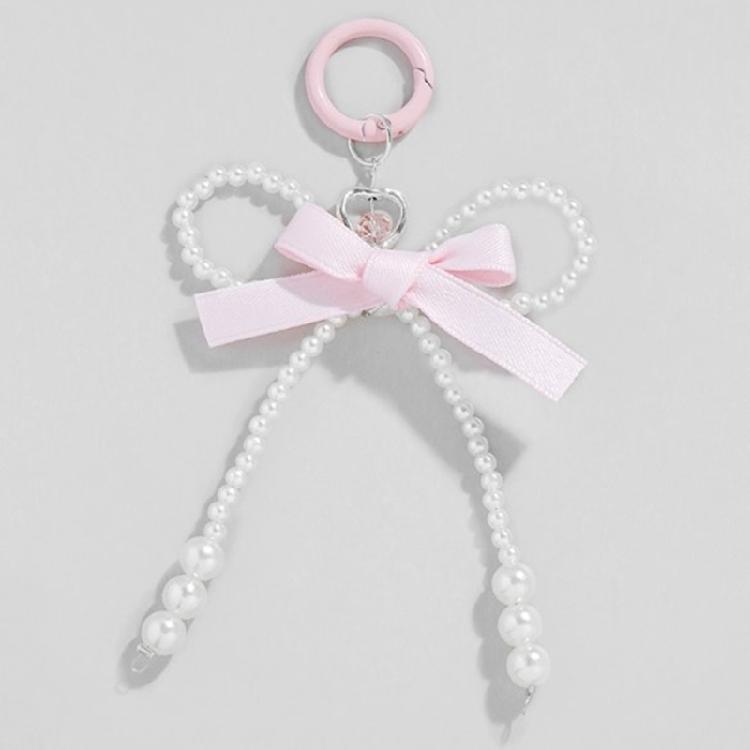 3 шт. Имитация жемчуга Бантик Сердце Звезда Брелок Брелок Изысканный Брелок Ручной работы Автомобильный Ключ Украшение для Женщин