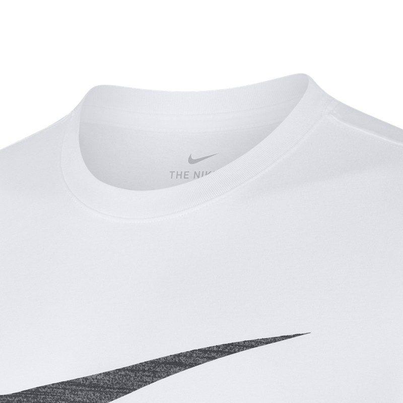 Nike Футболки Мужские Белые С Круглым Вырезом Умеренный Прямой Крой AT1228-100