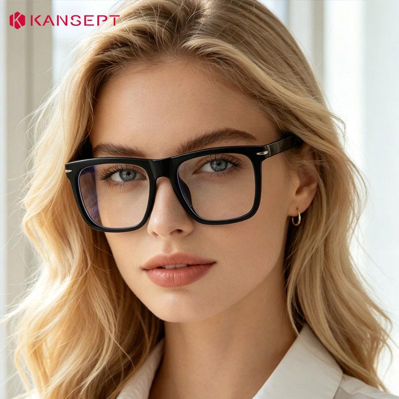 KANSEPT Очки Светло-синие Компьютерные Очки для Чтения Миопия Очки Фотохромные Линзы Мужские Оправы для Очков Женские Мужчины