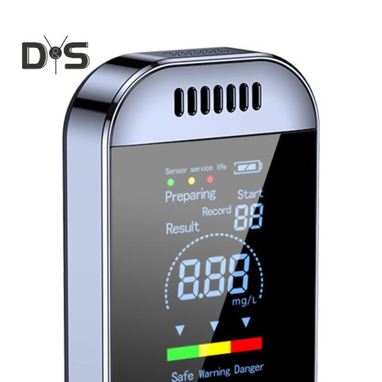 Портативный детектор респиратора Тестер ЖК-экран Цифровой дисплей Высокоэффективный смарт-чип для использования в путешествиях Компактный анализатор дыхания