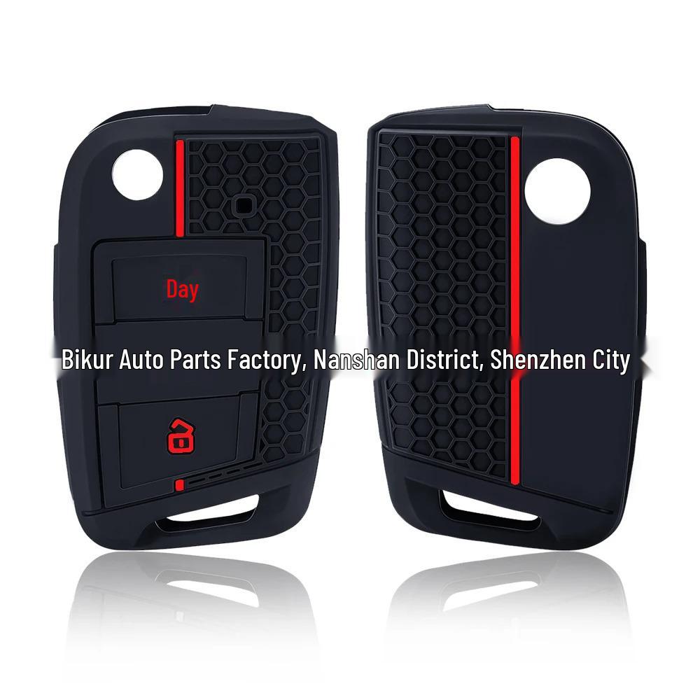 Силиконовый чехол для ключа автомобиля Volkswagen Golf 7/Tiguan/T-Roc, Skoda Octavia, Seat