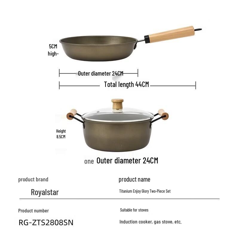 Royalstar Titanium Glory Wok Set