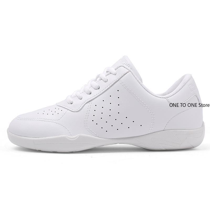 Обувь для танцев для мужчин и женщин, спортивная дышащая обувь для аэробики, белые туфли для черлидинга, тренировочная обувь для гимнастики Eu28-45