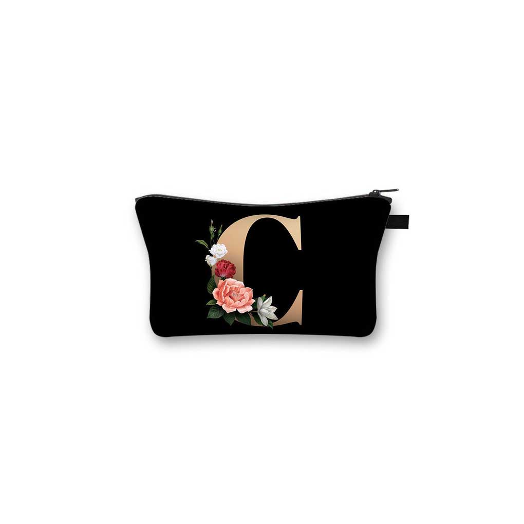 Cosmetic Bag Letters Toiletry Makeup Case Large Capacity Wash Make-up Storage Organizer Travel Portable Organizers Women