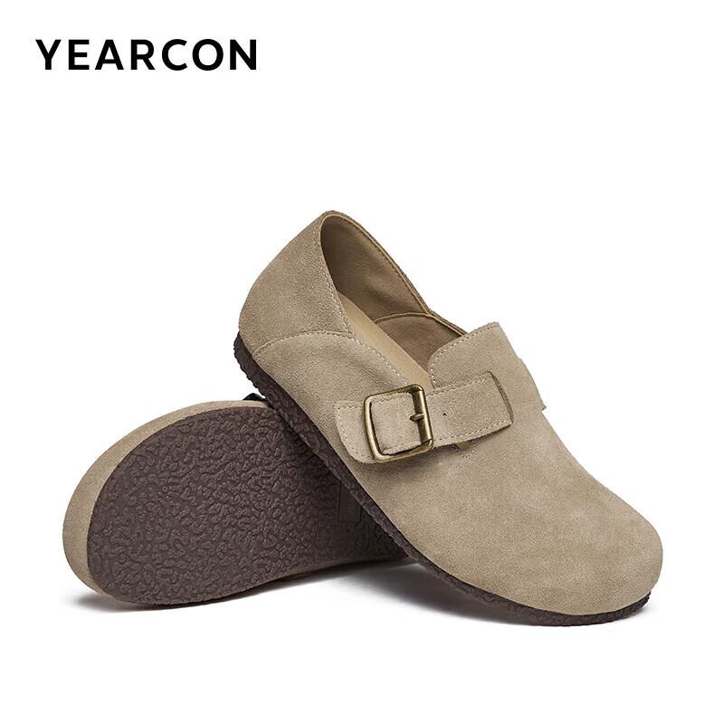 Женские мокасины на плоской подошве в стиле Birkenstock, с круглым носком, закрытым носком, для осени