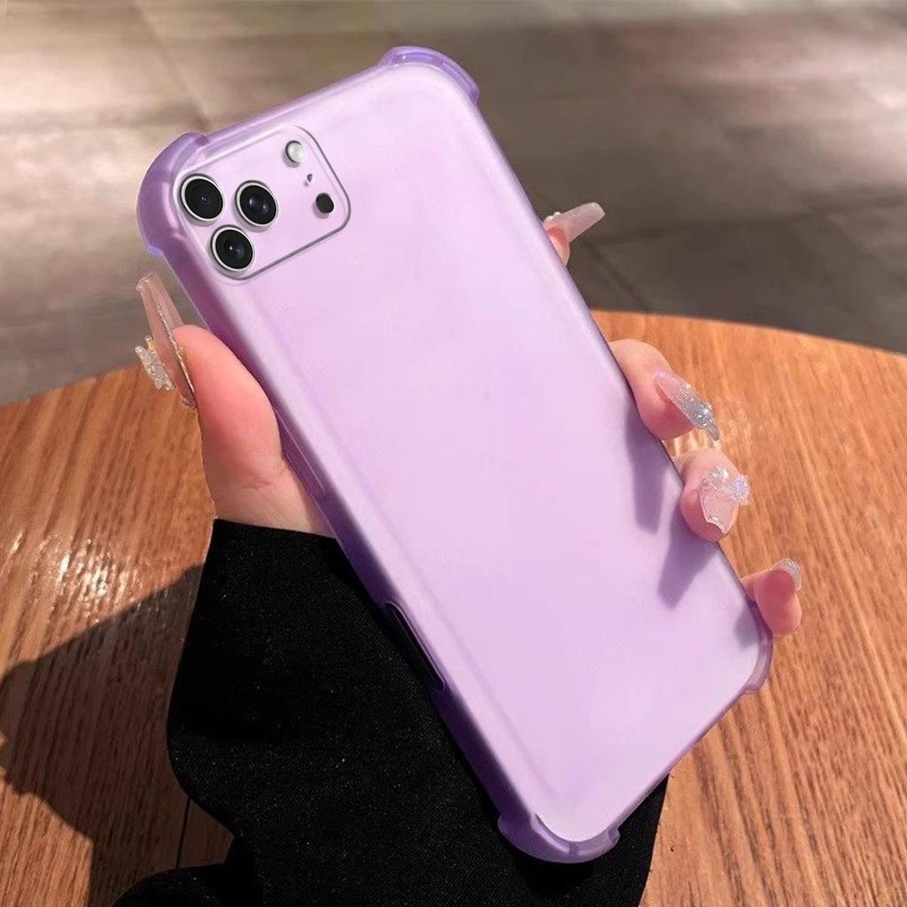 Чехол для iPhone 18ProMax 18Pro 17 ProMax Pro Ударопрочный Бампер с Подушками Безопасности Матовый Полупрозрачный Чехол