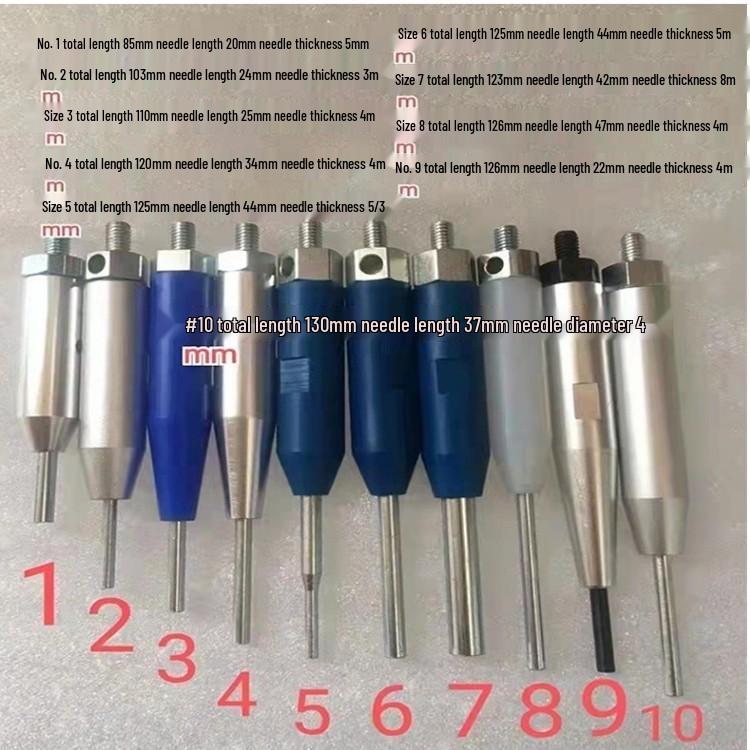 Набор штамповочных штифтов для удаления отходов горячего тиснения с эжектором, крючковая стойка и основание