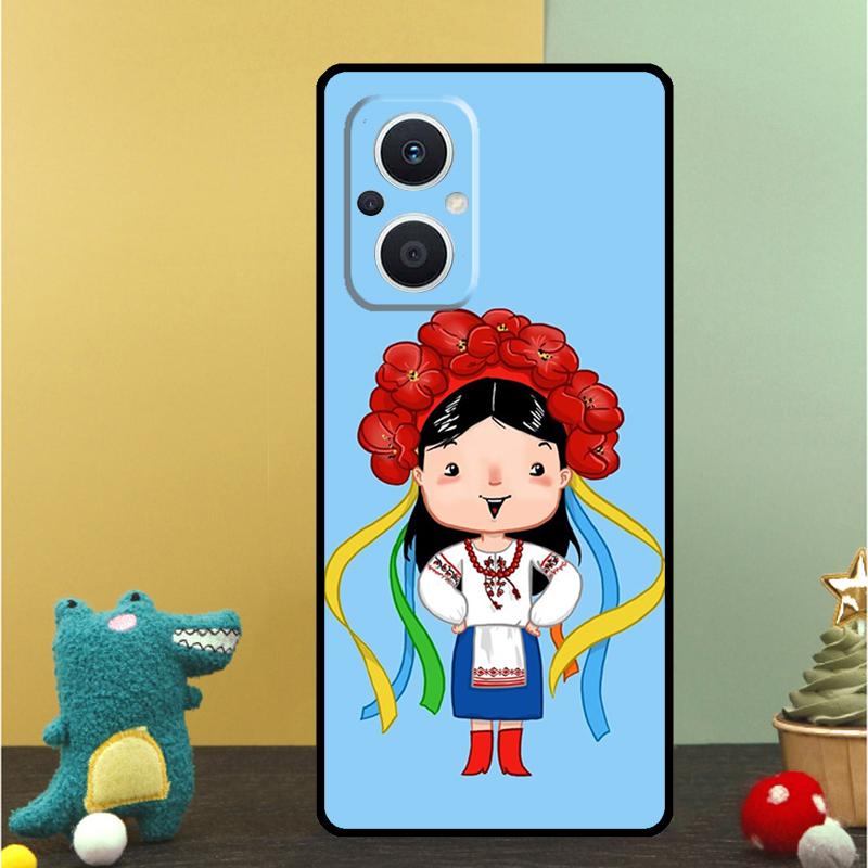 Чехол с украинской девушкой для OPPO Reno 15 15F 14 13 12 11 10 Pro 14F 13F 12F 11F 8T OPPO Find X9 X8 X6 Pro