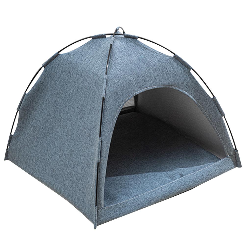 Палатка-кровать для кошки Большое пространство Дышащая Удобная Моющаяся Палатка-домик для питомца кошки собаки Все сезоны Размер S Синий