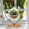 2 шт. декоративные кронштейны в форме сердца, стабильная структура, стеклянный шар, мягкий плюшевый подвесной стенд, украшение, металлическая подставка, держатель для цветочного горшка
