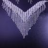 Zircon Necklace Earrings Set European and American Fashion Charm Bride Wedding Fringe Jewelry Set