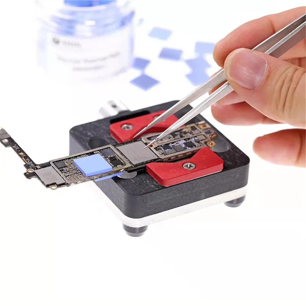 1 коробка 100 шт. термоизоляционный силиконовый лист высокая термостойкость материнская плата процессор микросхема графический процессор ремонт предварительная резка коврик