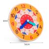 Teaching Hour Minute Second Cognition Learning Clock Kids Time Enlightenment Wooden Clock Toys