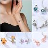 New Copper Charms Beads Trinket Butterflies Hat Pendants Fit Original Bracelet Necklace For Women Diy Jewelry Gift