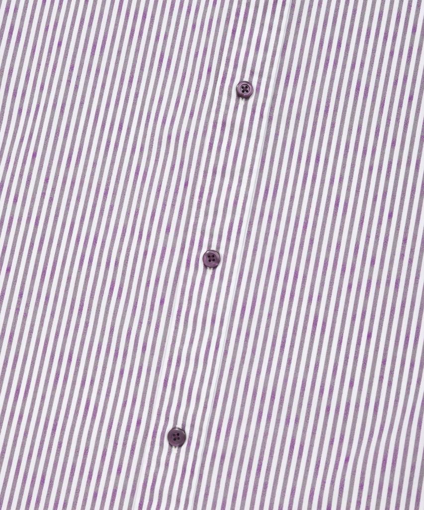COVERNAT Drawing Stripe Half Shirt Purple