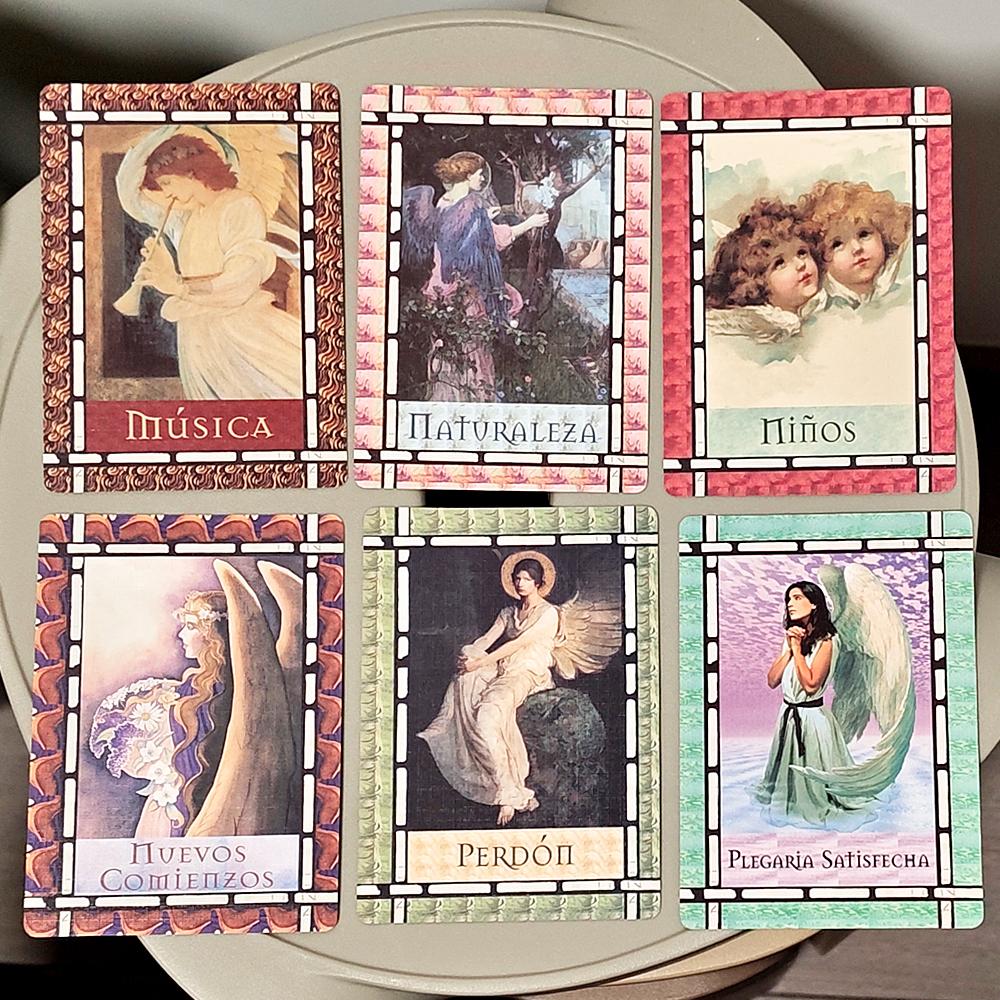 10.5*7.5см Оракул Исцеление с Ангелами на испанском языке 44 карты Оракула помогут вам общаться с вашими Ангелами