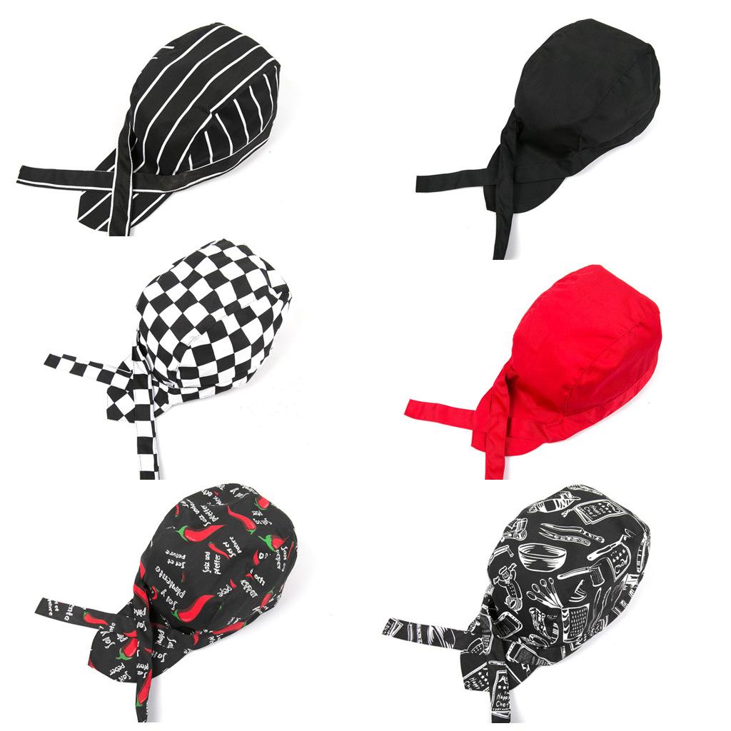 Chef Hats Waiter Beret Restaurant Kitchen Baking Caps Solid Color