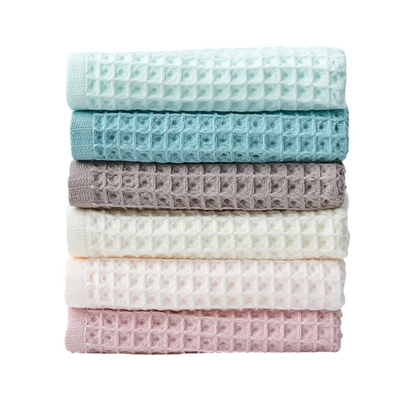 Cotton Waffle Square Towel 40 Strand Waffle Square Towel Towel Bath Towel Plain Square Towel