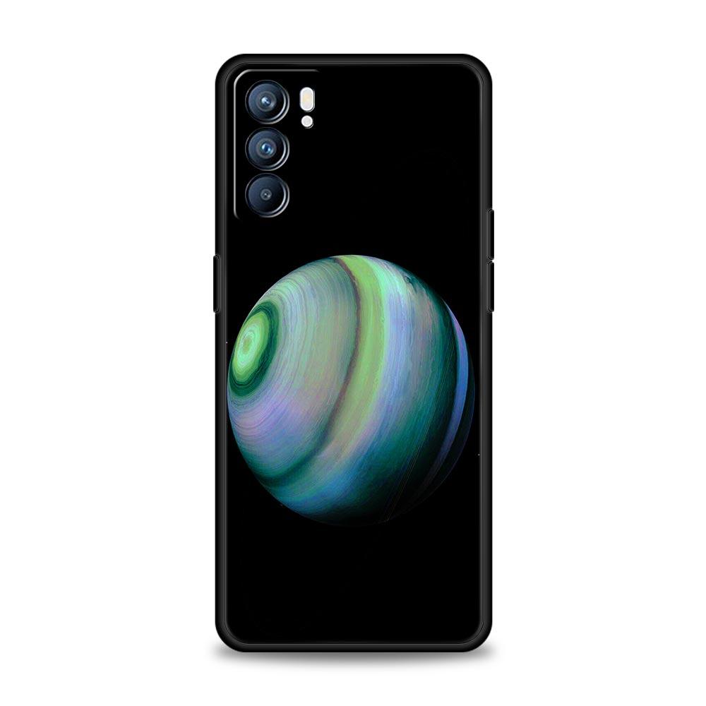 Aesthetic Space Planet Phone Case For Oppo A54 A53 A52 A9 2020 A15 A95 A16 A76 A74 A12 Find X5 Reno7 SE Reno6 Pro Plus 5G Cover