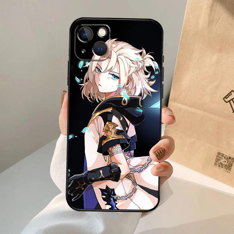 Чехол для телефона Albedo Genshin Impact для iPhone 16 15 13 11 12 14 Pro Max 13 12 mini XR 15 16 Plus 16e Cover Coque