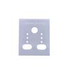 100X Clear Professional Type Plastic Earring Ear Studs Holder Display Hang Cards,