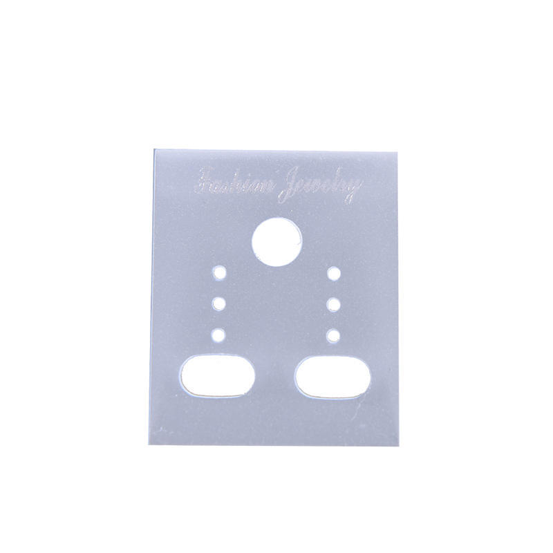 100X Clear Professional Type Plastic Earring Ear Studs Holder Display Hang Cards,