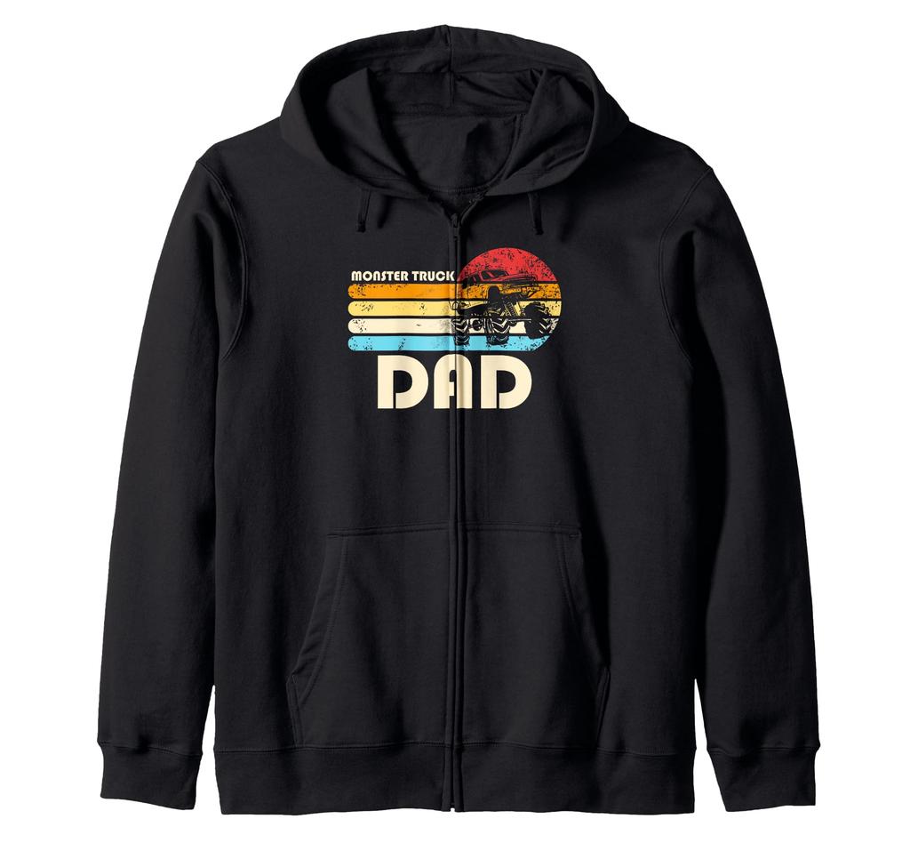 Monster Truck Dad Zip Hoodie
