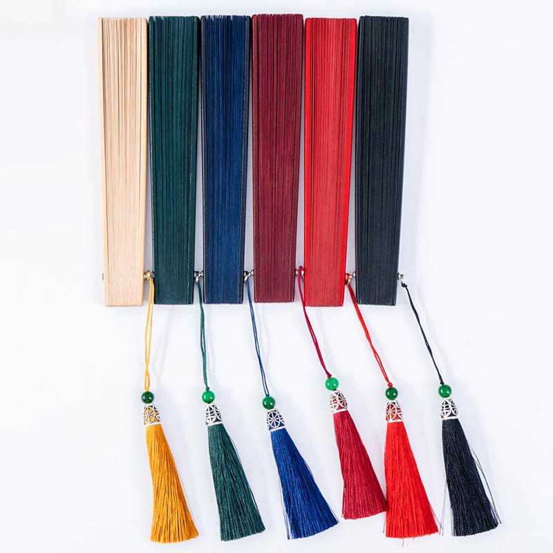 Бамбуковый складной веер для танцевальной вечеринки, шоу, реквизит, китайский стиль, художественное ремесло, подарок