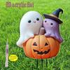 Durable Halloween Decor Halloween Skull Decoration Spooky Halloween Pumpkin Ghost Yard Sign Decorations for Outdoor