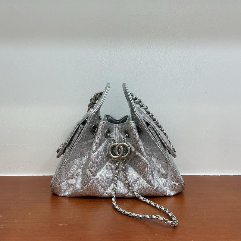 25 Новых женских кожаных сумок с узором икры, узором в виде шаров, большой вместимости, в стиле хиппи, хобо, с ромбовидной цепочкой, на кулиске, подмышечная сумка