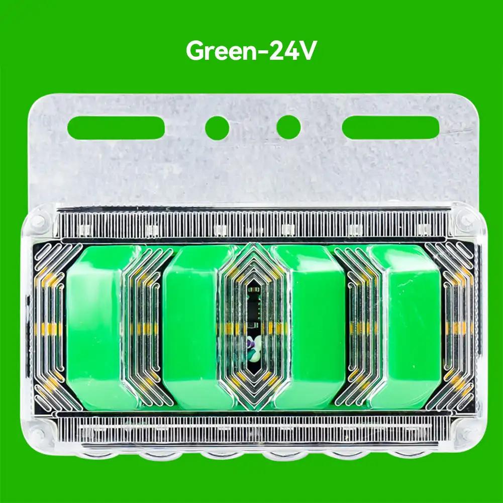 1 шт. 24 В светодиодные боковые габаритные огни для автомобиля, передние и задние фонари для грузовиков, кабин, автофургонов, прицепов, желтые/красные/белые/зеленые/синие