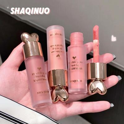 Жидкие увлажняющие румяна, нежные кремовые румяна, натуральный матовый макияж, образ First Love Girly