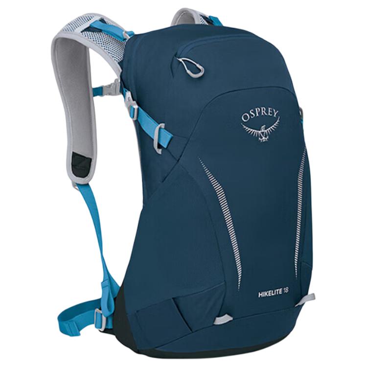 Osprey Hikelite 18L Lightweight Hiking Backpack Unisex Backpack Blue 10004805