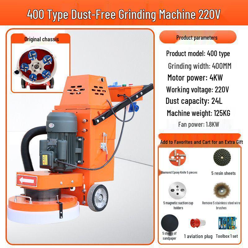 Shanghai Dust-Free Epoxy Floor Grinder: Concrete, Cement, Pavement, Paint Stripper, Terrazzo Polisher