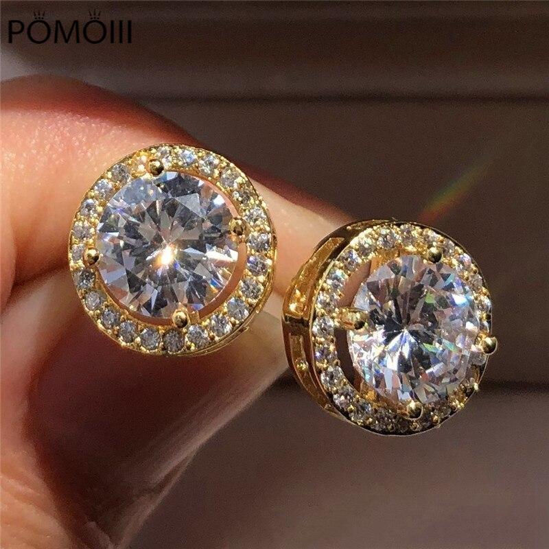 Роскошные серьги-гвоздики AAA CZ для женщин, романтические, элегантные, женские, повседневные серьги, 3 цвета, доступны оптом, дропшиппинг