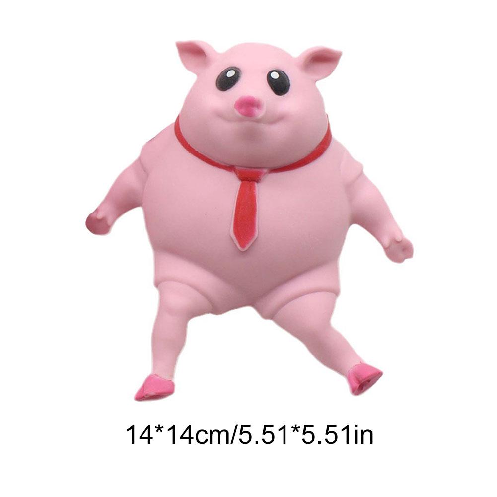 Creative New Pink Pig Stress Relief Toy Decompression Toy Cute Pet Squeezing Animal Little Pig Doll Pinch Fidget Pet Toy for Kid