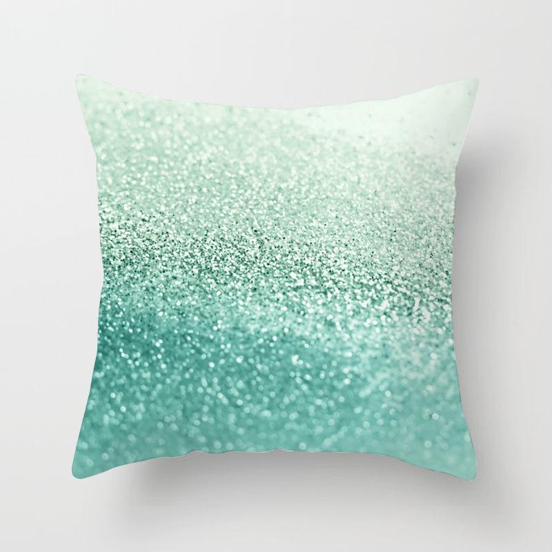 Новая подушка для дивана, наволочка с геометрическим рисунком, мятно-зеленый, синий, полосатый чехол, современный скандинавский диван-кровать, декоративная наволочка