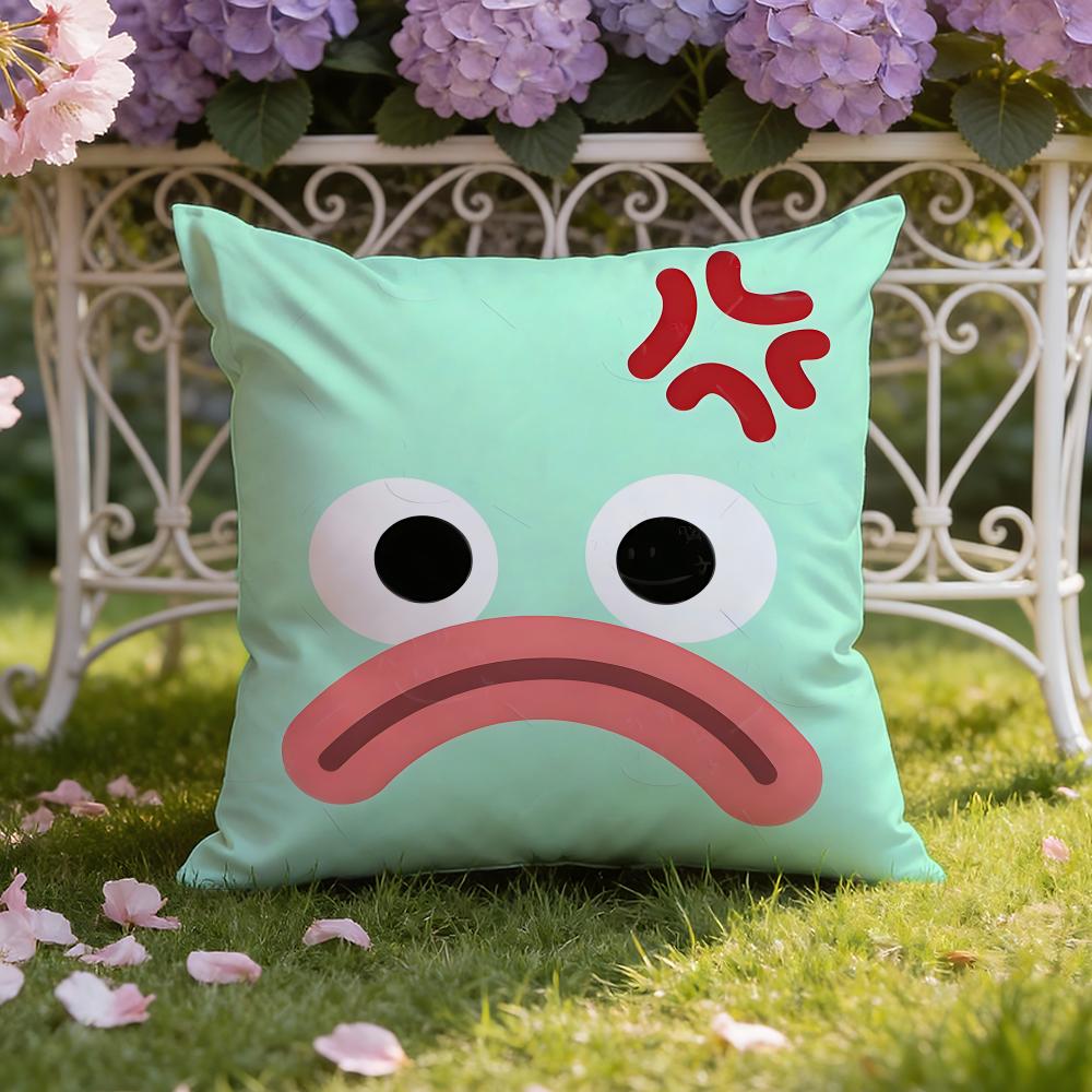 Style cute expression Cushion Cover Home Car DualScene Pillow Cover Reversible for Premium Comfort