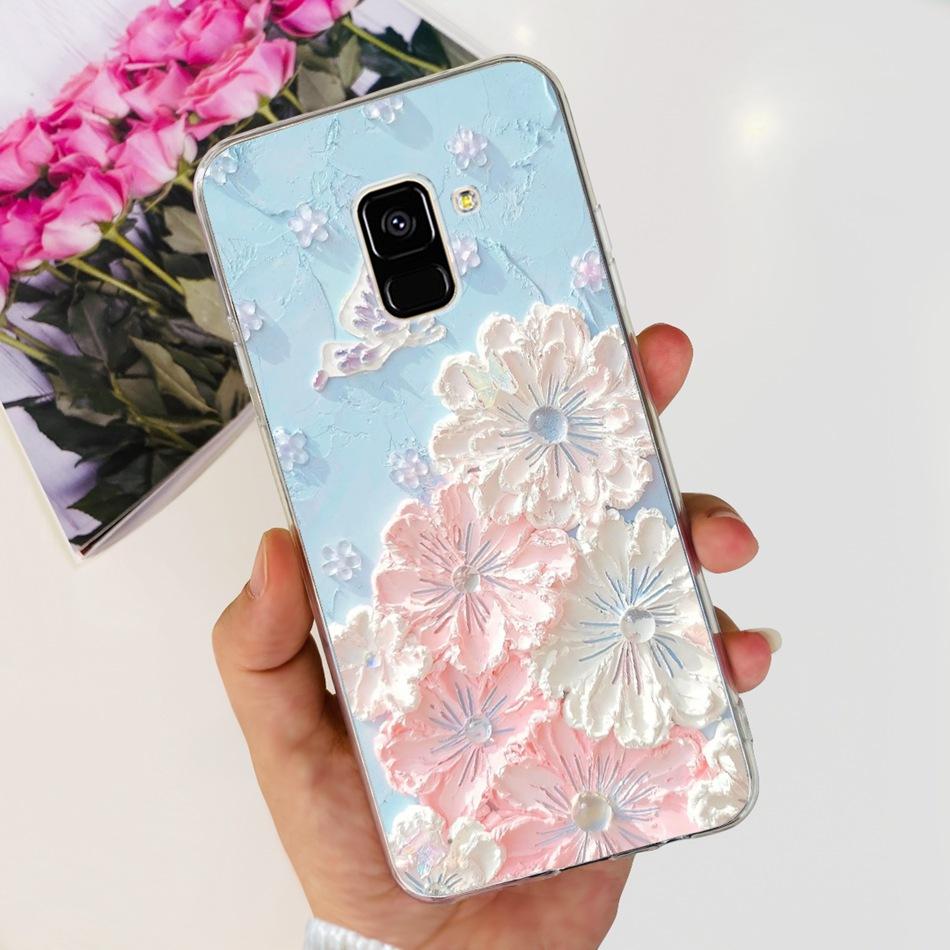 Для Samsung Galaxy A8 (2018) / A8+ (2018) Мягкий силиконовый TPU чехол SM-A730F A530F для Samsung A 8 A8 Plus, милые чехлы с мультяшными пандами