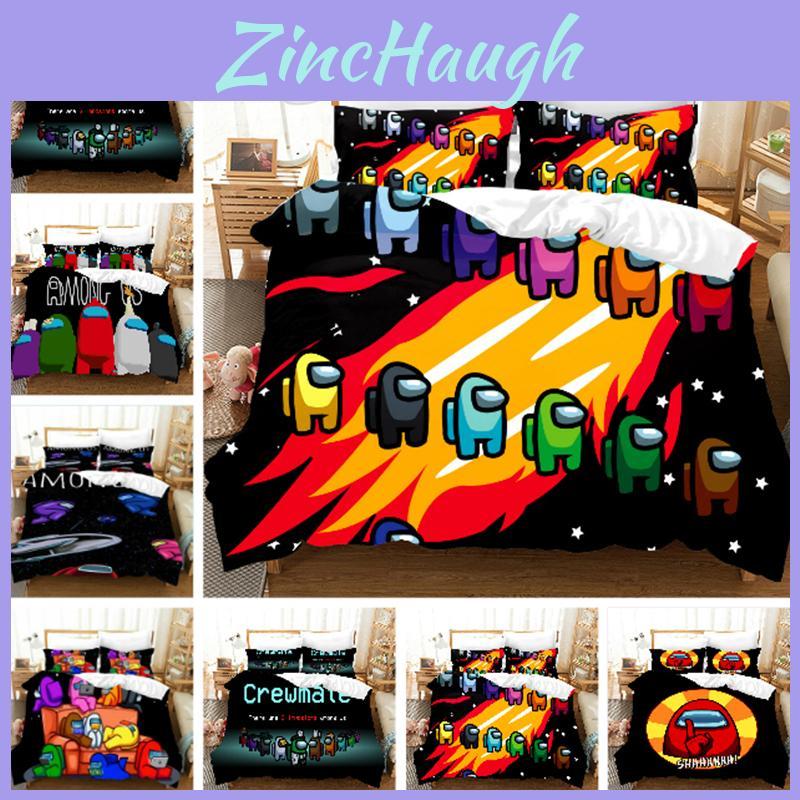Game Among Us Bedding Set Quilt Duvet Cover Pillowcase 3d Print Cover Comforter