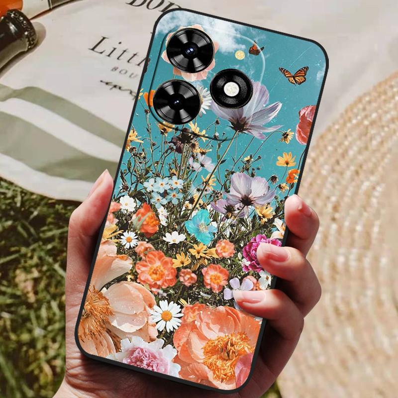 Для Infinix Hot 40 Чехол Hot40 Pro Роскошный Телефон Силиконовая Задняя Крышка Для Infinix Hot 40 Pro / hot 40i Чехлы Защитный Чехол Capas