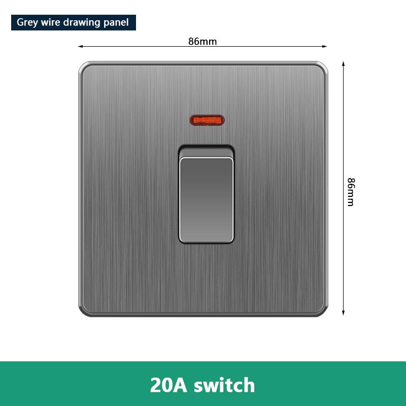 EU RU UK 20A 45A настенный выключатель высокой мощности, стандартная пластиковая панель Кореи, тумблер включения/выключения для водонагревателя, освещения, кондиционера