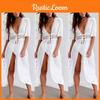 Stylish Women's Lace Crochet Bikini Beachwear Cover Up Dress For Summer Fun