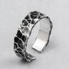 Мужское открытое кольцо с прозрачной текстурой и узором из трещин, ювелирные изделия, аксессуары, темпераментное ретро-кольцо для пальца, ювелирные изделия из сплава, аксессуары для банкетной одежды, подарок на день рождения