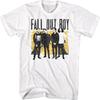 Fall Out Boy Винтажный групповой портрет Взрослая белая футболка
