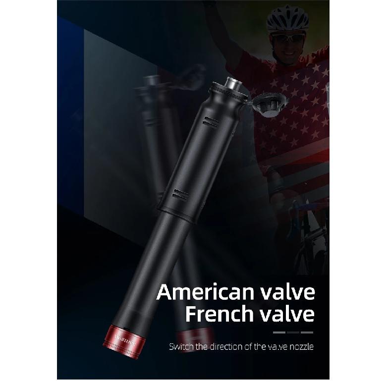 Bicycle Pump Portable Mini Bicycle Pump Cycling Hand Air Pump Ball Tire Inflator Schrader Presta Valve MTB Road Bike Accessories