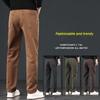 Autumn New Denim Jeans Men'S Combed Cotton Casual Pants Loose Straight Leg Light Business High Waisted Deep Cut Pants