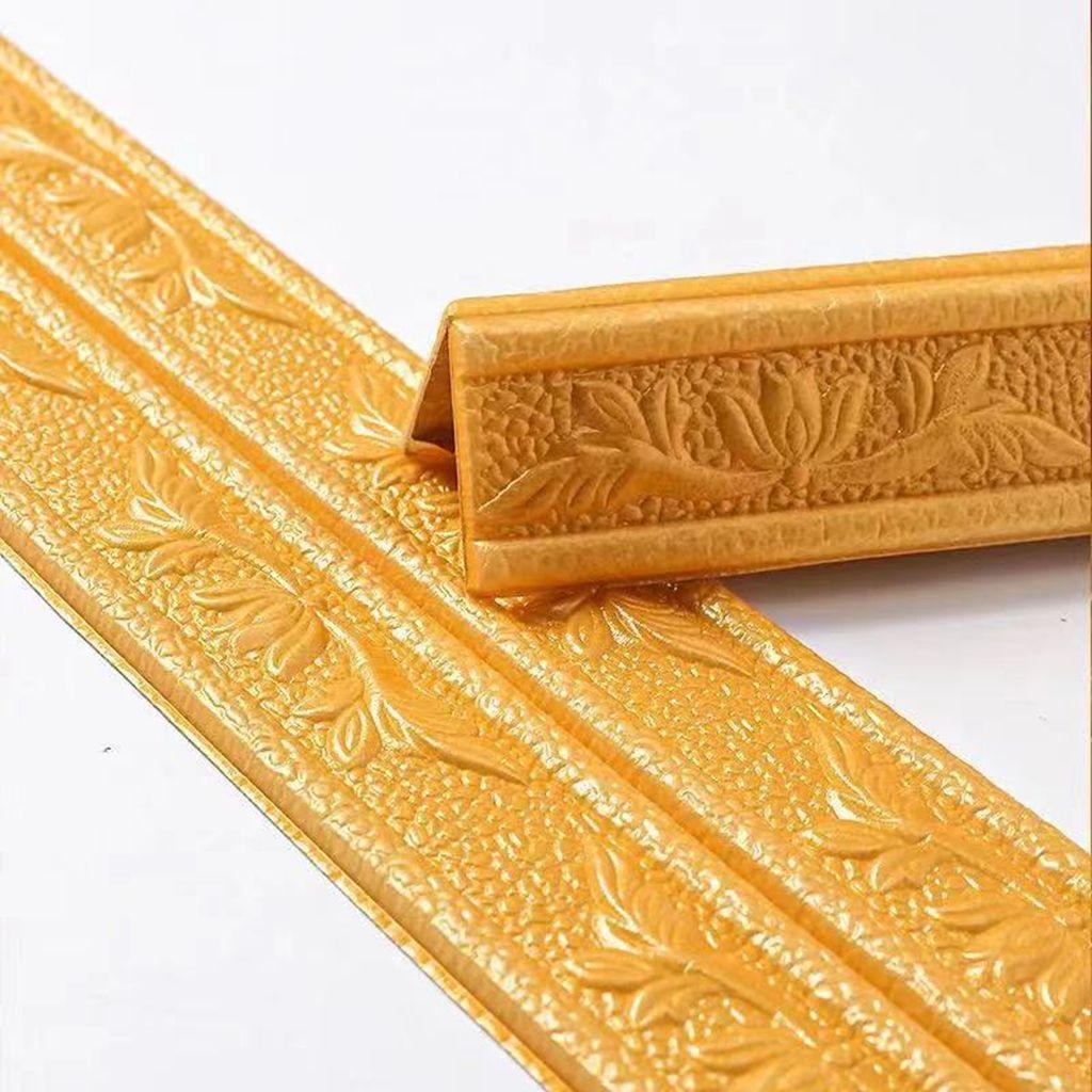 Self-adhesive Embossed Edge Strip Stickers Wall Sticker Corner Wallpaper Wall Waist Line